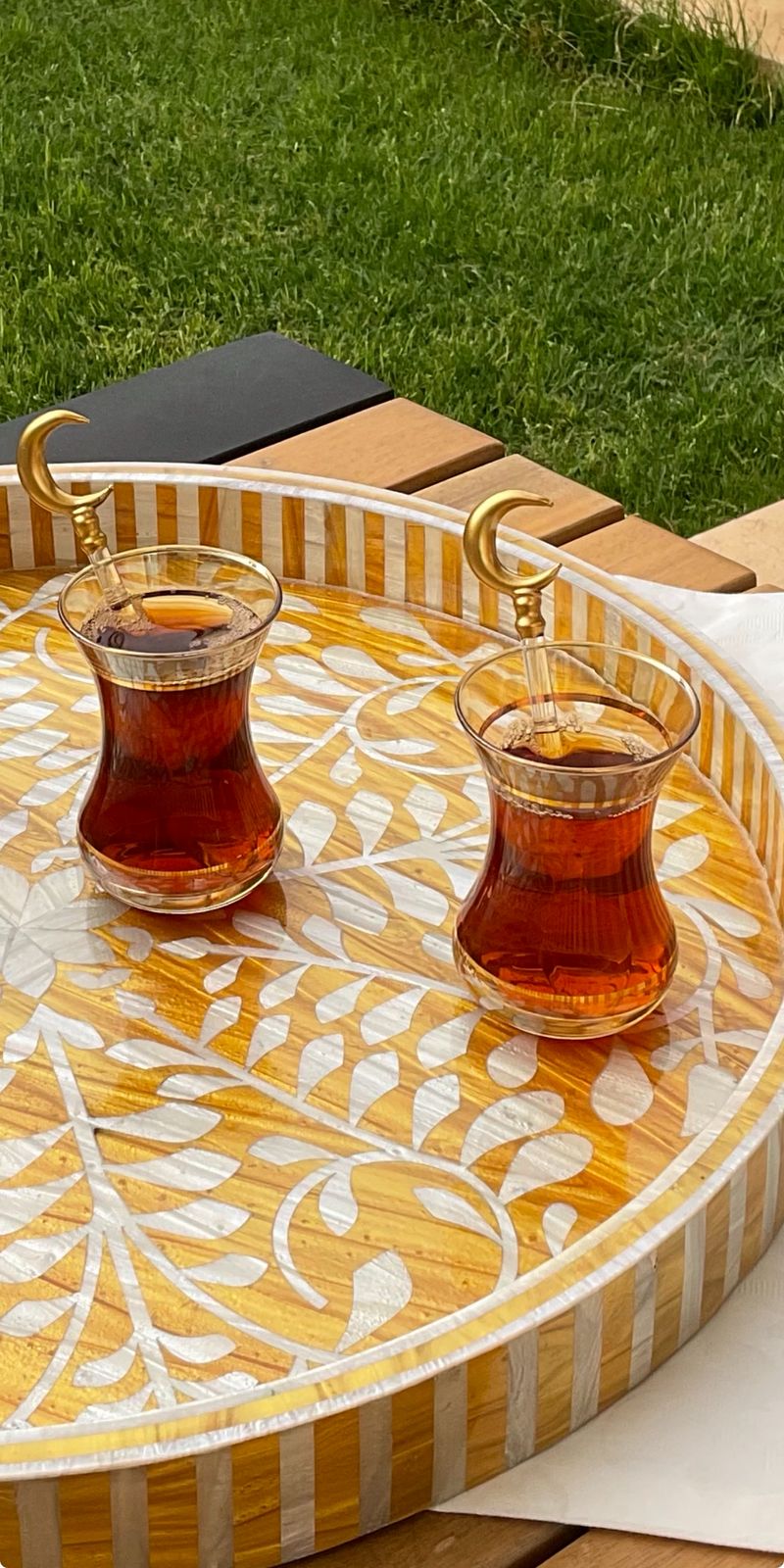 Glass Crescent Spoons