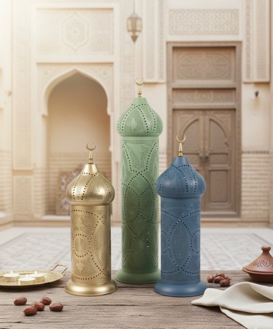 Set of 3 Decorative Lantern Minarets
