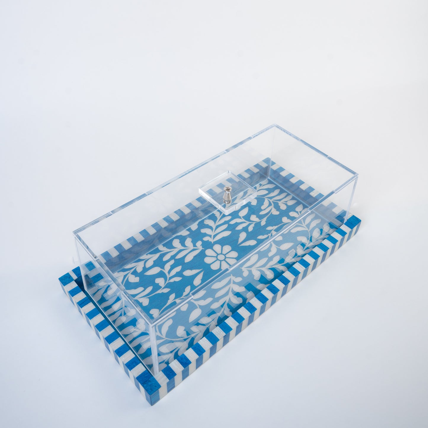 Rectangular Sadaf Tray with Cover