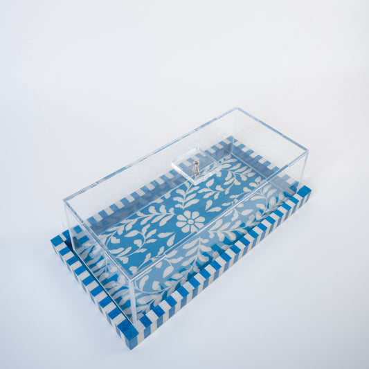 Rectangular Sadaf Tray with Cover