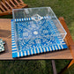 Square sadaf tray with cover