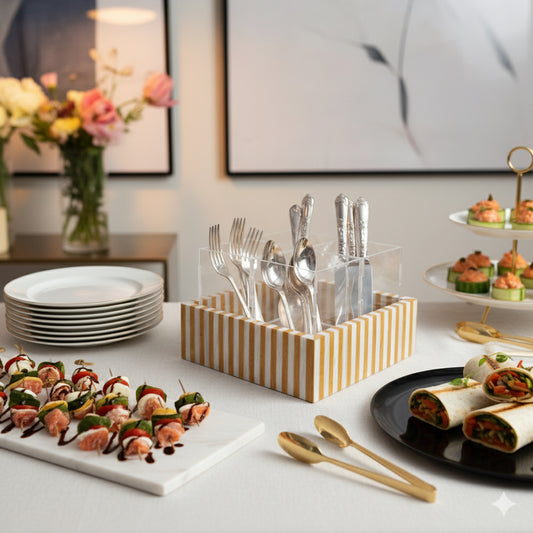 Pearl Luxe Cutlery Holder