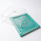 Square sadaf tray with cover