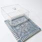 Square sadaf tray with cover