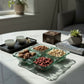 The Azure Glass Appetizer Tray