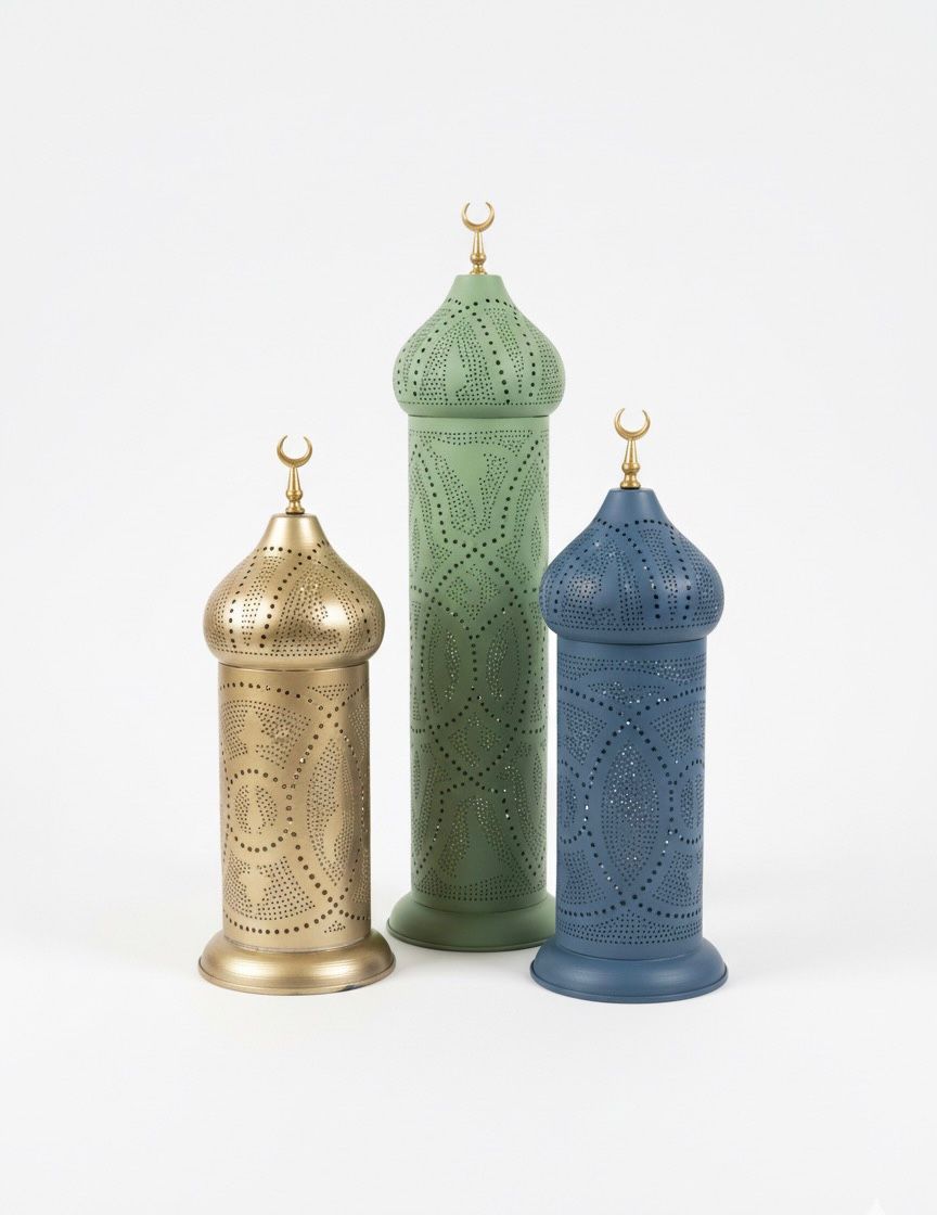 Set of 3 Decorative Lantern Minarets