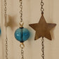 Brass Crescent and Stars Decorative Chain